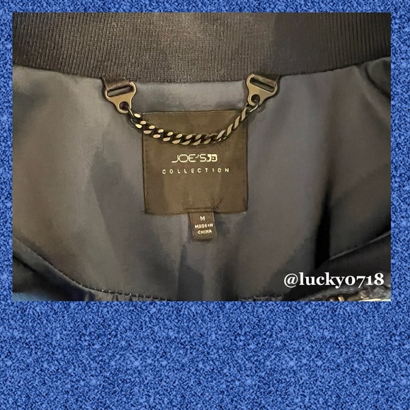 Joe’s Jeans NWOT Elsie Bomber Jacket in Navy Floral Sz M - Picture 7 of 8